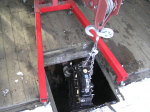 A used MGB engine for a used MGB