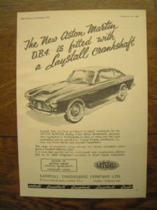 vintage Laystall crankshaft ad from "The Autocar"