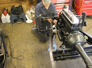 Butch finishes up with the Morgan +4 Morgan chassis