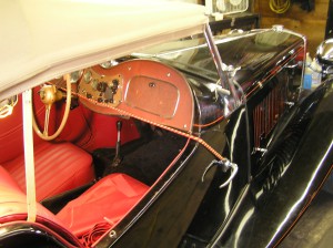 MG TD with new seats, carpet & panels from Hurd's Upholstering