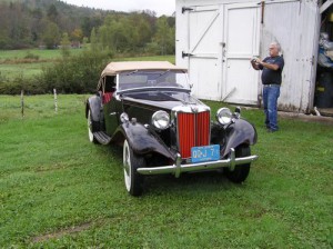 An MG TD heads back to New Jersey