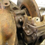 Poor access to caliper mounting bolts
