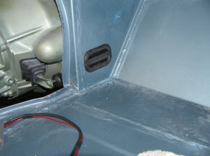 access plug for servicing clutch slave on the Toyota TX
