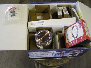 JE pistons for an MGB