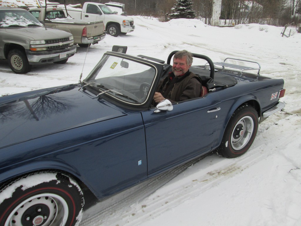 TR6 headed out on the open road