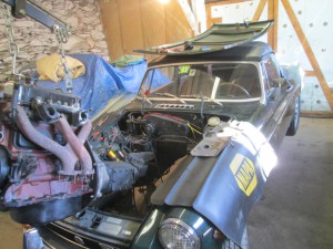 engine out of an MGB for O/D conversion