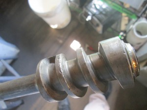 steering worm damaged by over tightening
