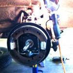 Wheel cylinders & brake shoes correctly installed