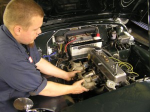 John Manning workng on a TR3