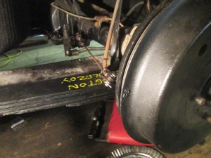 correctly installed brake backplate