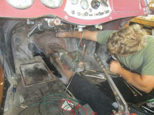 Reilly builds up an MG TD